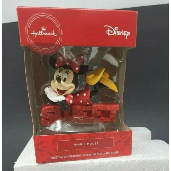 Hallmark  Disney Christmas Ornament Décor Minnie Mouse SWEET - Picture 1 of 5